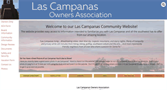 Desktop Screenshot of lascampanasowners.com